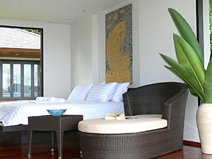 ห้องนอนที่แสนสบายที่เกาะหมาก รี-ทรีท